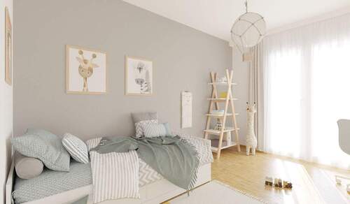 Das helle Kinderzimmer bietet Raum zur Entfaltung - 3 Zimmer Etagenwohnung in Rostock