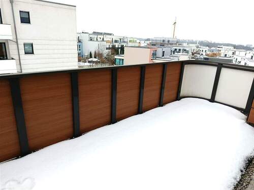 Balkon im Winter - 