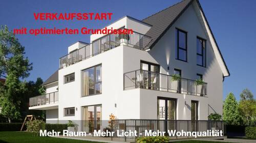 Neue Grundrisse - Exklusive 3-Zi-Neubauwohnung mit Penthouse-Charakter – über den Dächern von Eckental mit Blick auf den Weiher