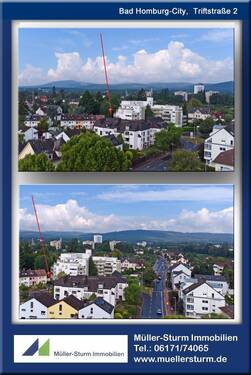 Bad Homburg Triftstrasse 2 02 Ansicht Drohne 1.jp - Etagenwohnung mit 130,00 m&sup2; in Bad Homburg vor der Höhe zum Kaufen