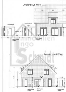 Ansicht SüdWest und Nordwest - 