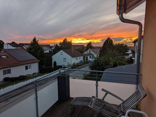 Sonnenuntergang auf dem Balkon - 