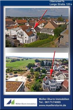 Oberursel Lange Straße 120a 02 Ansicht Drohne 0 q - 9 Zimmer Mehrfamilienhaus, Wohnhaus in Oberursel