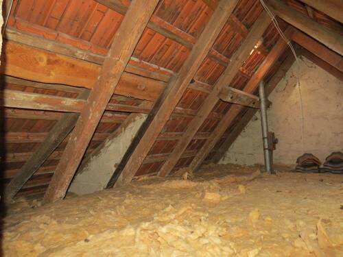 Speicher mit Dämmung Decke - 