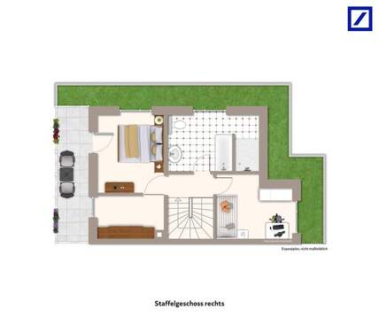Staffelgeschoss rechts - 