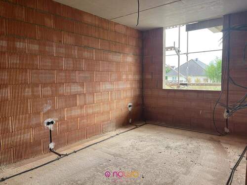 Fast 16 m² Wohnfläche: das Schlafzimmer (Baufortschritt 25.09.2025) - 3 Zimmer Etagenwohnung in Velpke