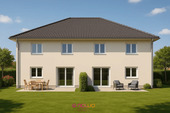 Außenansicht auf die Terrasse und in den Garten - Visualisierung - 