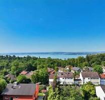 SPEKTAKULÄRE PANORAMASICHT AUF BODENSEE UND ALPENKETTE - Meersburg