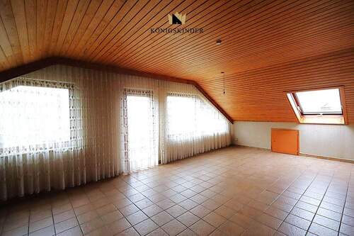 Und im Dach die mögliche zweite Wohnung... - 