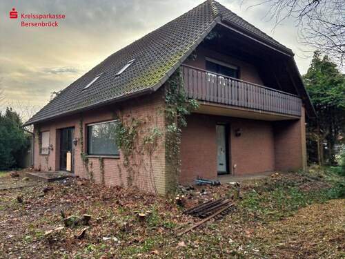 Westansicht - 5 Zimmer Einfamilienhaus zum Kaufen in Quakenbrück