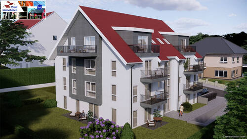 Ansicht Nord-West - 'Taunusblick' Neubau von 10 barrierefreien Eigentumswohnungen mit Tiefgarage in bester Wohnlage