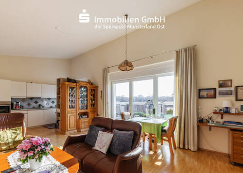 Wohnzimmer - 2 Zimmer Etagenwohnung in Münster