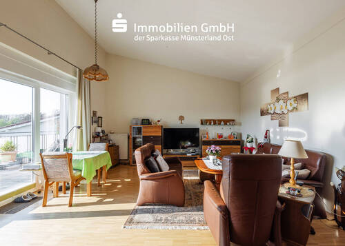 Wohnzimmer - Etagenwohnung mit 81,00 m&sup2; in Münster zum Kaufen