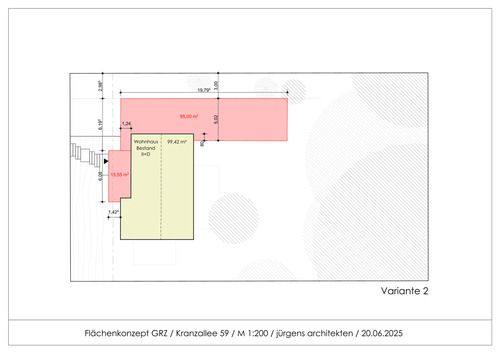 Altbestand mit Neubau Variante II - 