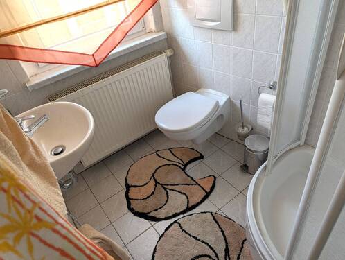 Gäste-WC mit Dusche oben - 