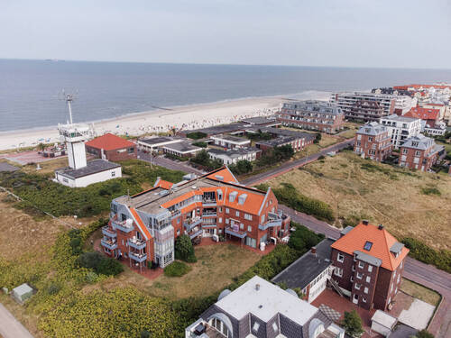 Luftaufnahem - Traum-Fewo im Haus Dünenblick zu verkaufen - strandnah und komfortabel
