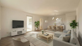 Wohnzimmer - !! Attraktive 2-Zimmer-Wohnung mit 69 m² inkl. Einbauküche, Stellplatz und Balkon !!