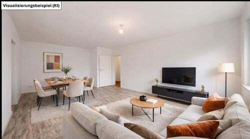 Wohnzimmer - 2 Zimmer Etagenwohnung in Roth