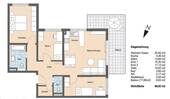 Grundriss mit Massen - 