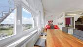 Essbereich mit Panoramausblick - 3 Zimmer Etagenwohnung zum Kaufen in Wiesloch