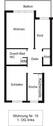 Grundriss - 3 Zimmer Etagenwohnung in Regensburg