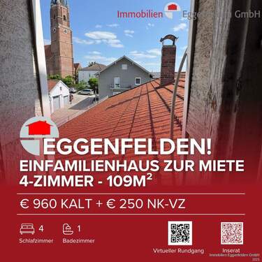 Titelbild 251008 - Charmantes Einfamilienhaus in zentraler Lage von Eggenfelden - mit 4 Schlafzimmern (251008)