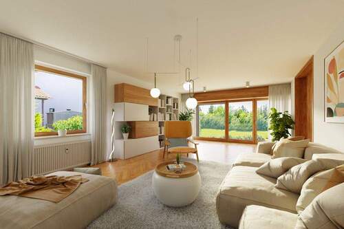 Wohnen im EG Einrichtungsbeispiel - 