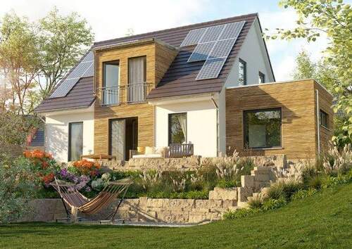 Gartenansicht-Holz- am Tag - Ihr eigenes Haus: maßgeschneidert, sicher & stressfrei