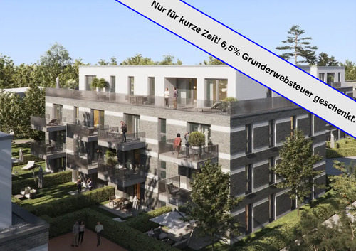 Haus 3 Perspektive - Grunderwerbsteuer 6,5% geschenkt! Eschenpark - Exklusive Gartenwohnung mit Stil und Komfort