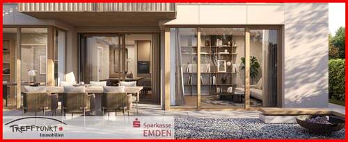 Visualisierung Terrasse - Etagenwohnung mit 113,90 m² in Emden zum Kaufen