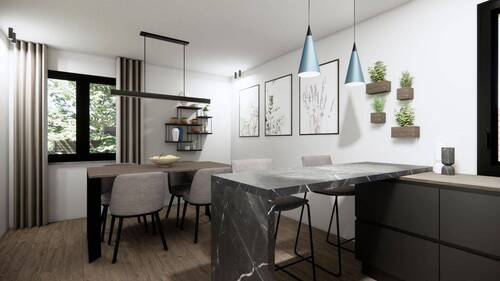 Wohnung 2 - Küche/Essbereich - 