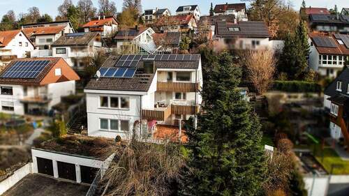 Außenansicht - Top gepflegtes Zweifamilienhaus mit 3 Garagen