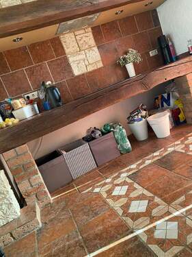 Küche rustikal Arbeitsplatte.JPG - 