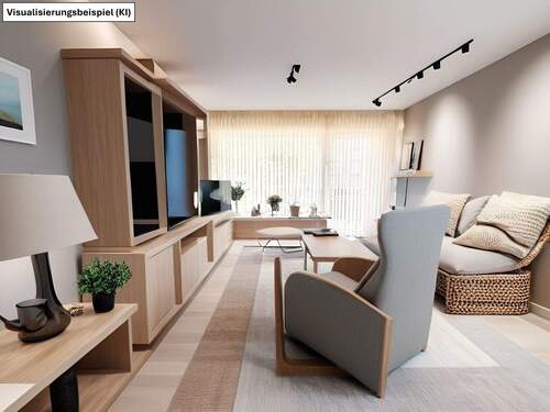 Wohnzimmer - Attraktive Balkonwohnung mit perspektive zur Eigennutzung - inklusive Garage