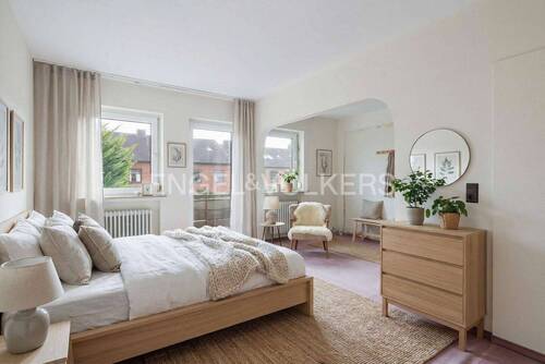 Schafzimmer OG Einrichtungsbeispiel mit KI - 