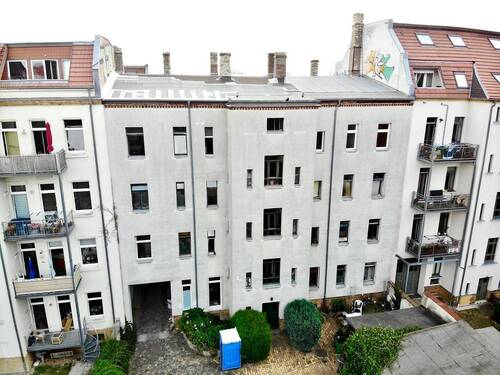 Rückansicht - 2 Zimmer Mehrfamilienhaus, Wohnhaus in Leipzig