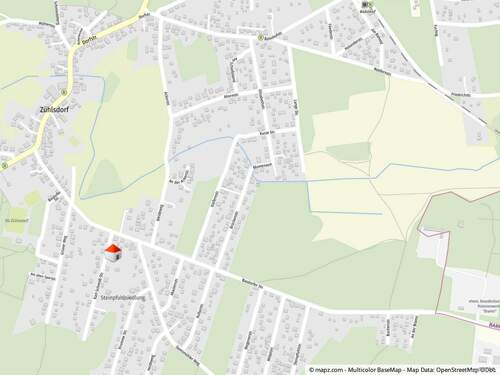 Geolyzer Kartenausschnitt - 3 Zimmer Bungalow zum Kaufen in Zühlsdorf