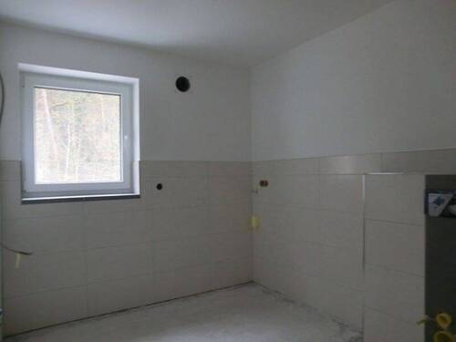 Badezimmer Platz f. Waschm. + Trockner - Terrassenwohnung mit 95,60 m² in Bad Bocklet zur Miete