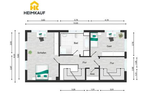 1 Obergeschoss - 