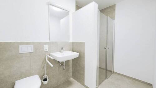 Badezimmer - Etagenwohnung mit 56,60 m&sup2; in Rastdorf zum Kaufen