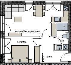 Whg 32 - 2 Zimmer Etagenwohnung in Trier
