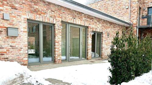 Wohnungseingang - Barrierefreie 3-Zimmer Erdgeschosswohnung mit 40m² Terrasse: Erstbezug