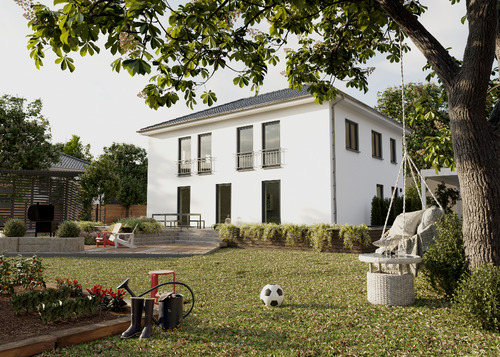Bild 1 - Platz auf 187 m² Wohnfläche im Mehrfamilienhaus in Baunatal OT Kirchbauna - Das Massivhaus für Mehr