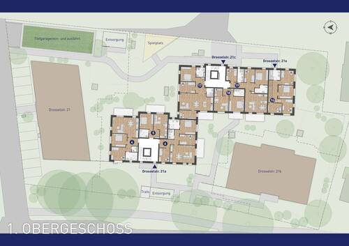 Gesamtansicht 1. Obergeschoss - 