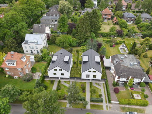 Vogelperspektive 1 - 5 Zimmer Doppelhaushälfte in Hamburg
