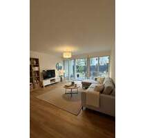 Modernes Wohnen im Erstbezug: 3 Zimmer, Einbauküche, eigener Garten und Tiefgaragenstellplatz - Frankfurt am Main Höchst