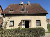 Rückseite mit Eingang - 4 Zimmer Einfamilienhaus zum Kaufen in Oberbarnim