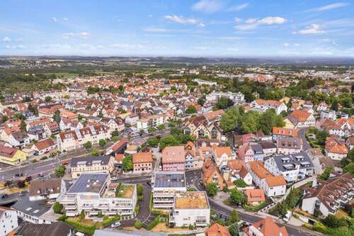 Luftbild - Etagenwohnung mit 54,70 m² in Weingarten zum Kaufen