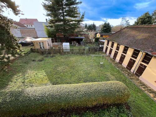 Blick vom Balkon - 3 Zimmer Einfamilienhaus in Leipzig