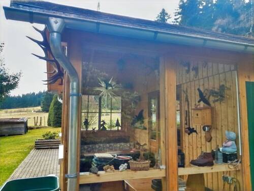 Gartenhaus mit Glasfachwerk - 